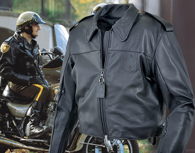 An application scenario or product detail of custom leather motorcycle jackets - Image 18