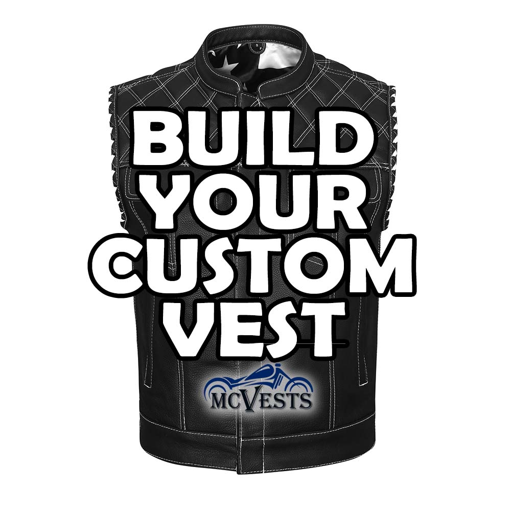 An application scenario or product detail of custom leather motorcycle vest - Image 4