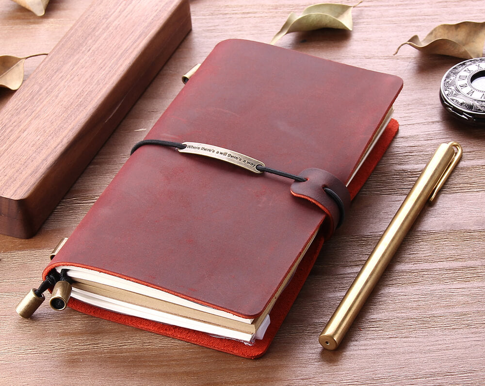 An application scenario or product detail of custom leather notebook - Image 7