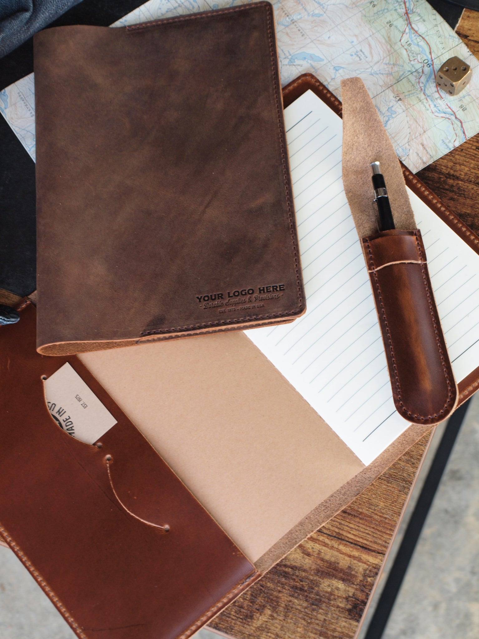 An application scenario or product detail of custom leather notebook - Image 13