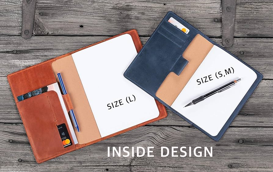 An application scenario or product detail of custom leather notebook cover - Image 2