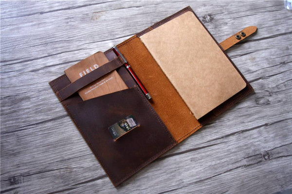 An application scenario or product detail of custom leather notebook cover - Image 8