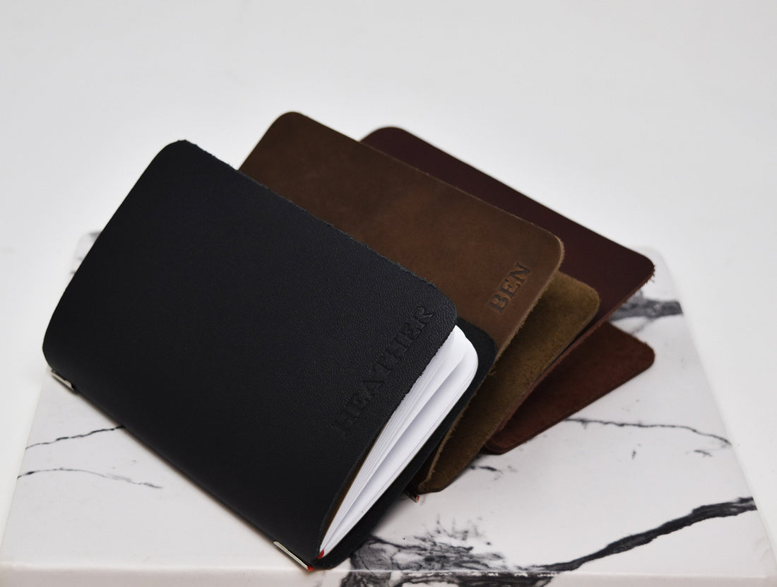 An application scenario or product detail of custom leather notebook cover - Image 19