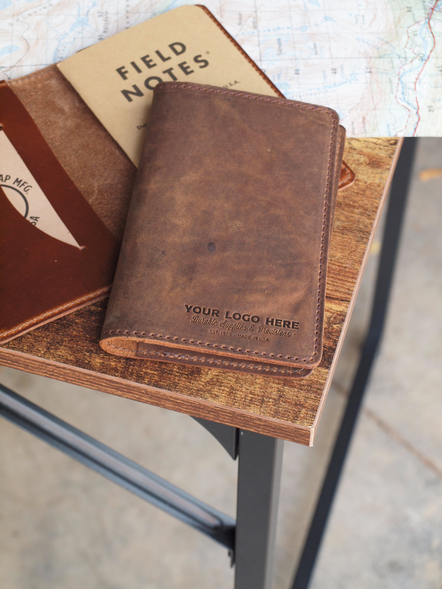 An application scenario or product detail of custom leather notebooks with logo - Image 2