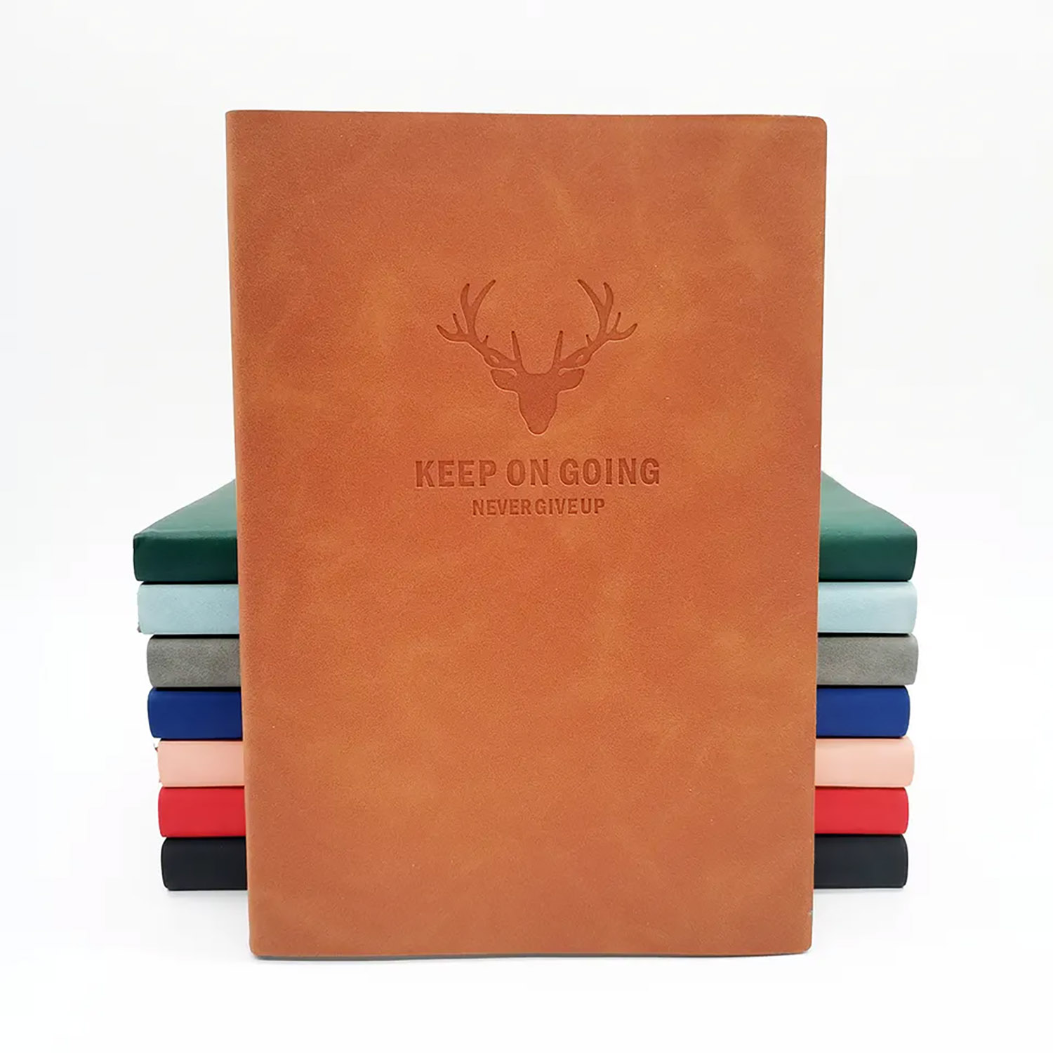 An application scenario or product detail of custom leather notebooks with logo - Image 5
