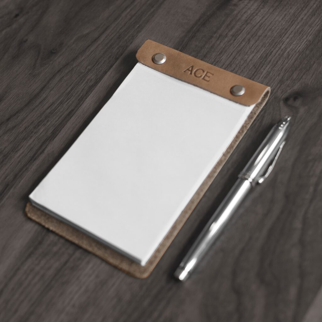 Featured image for the custom leather notepad guide
