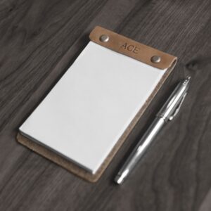 Featured image for the custom leather notepad guide