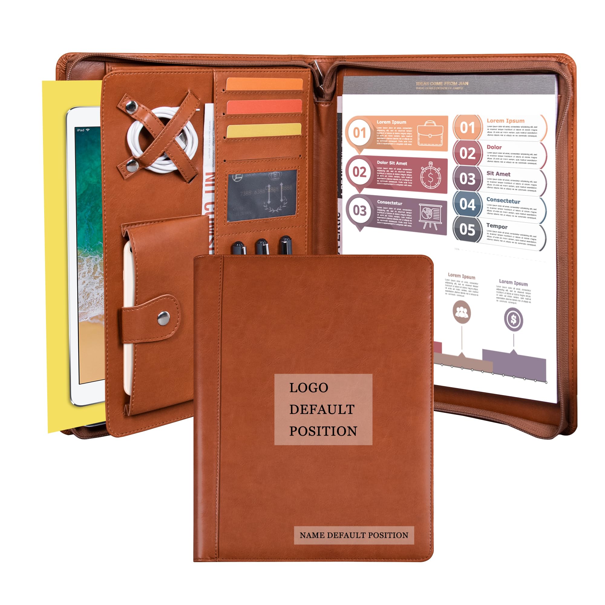 An application scenario or product detail of custom leather padfolio - Image 21
