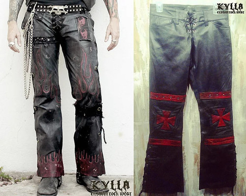An application scenario or product detail of custom leather pants - Image 12