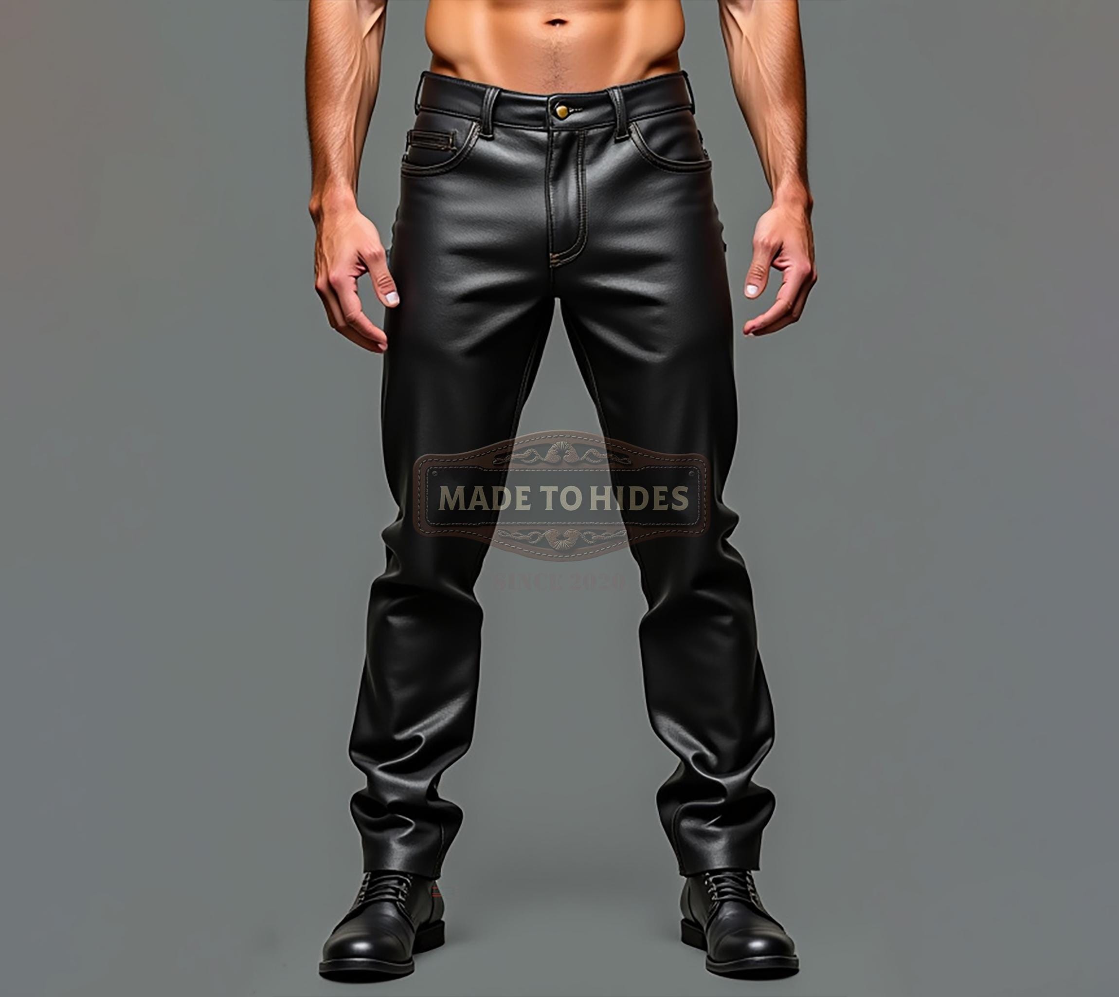 An application scenario or product detail of custom leather pants - Image 21
