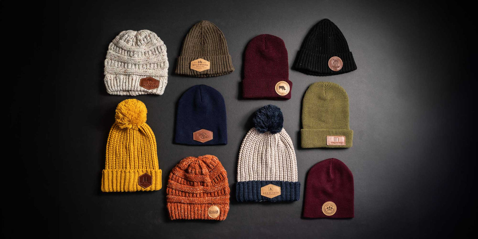 An application scenario or product detail of custom leather patch beanie - Image 10