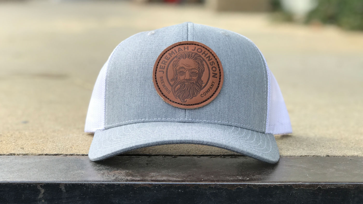 An application scenario or product detail of custom leather patch hats - Image 1