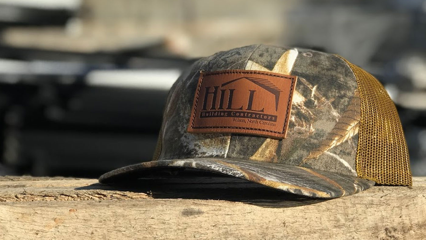 An application scenario or product detail of custom leather patch hats no minimum - Image 4