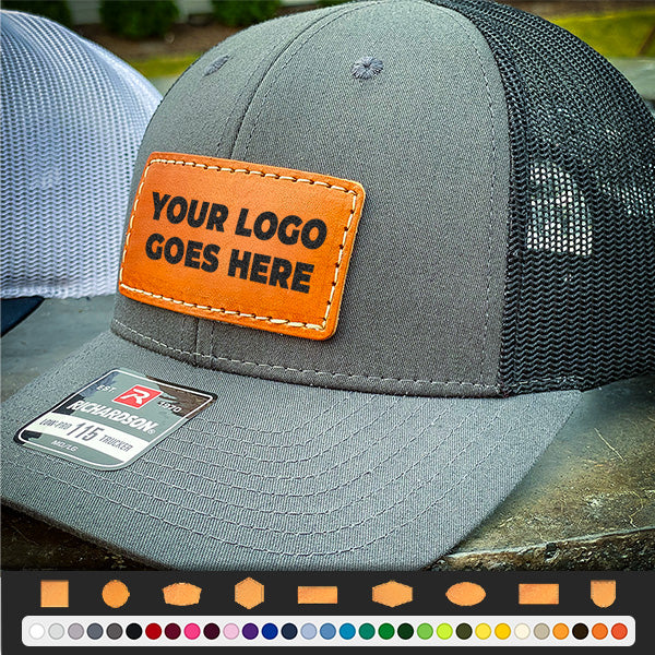 An application scenario or product detail of custom leather patch hats no minimum - Image 9