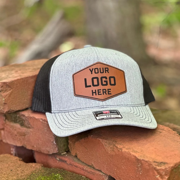 An application scenario or product detail of custom leather patch hats no minimum - Image 18