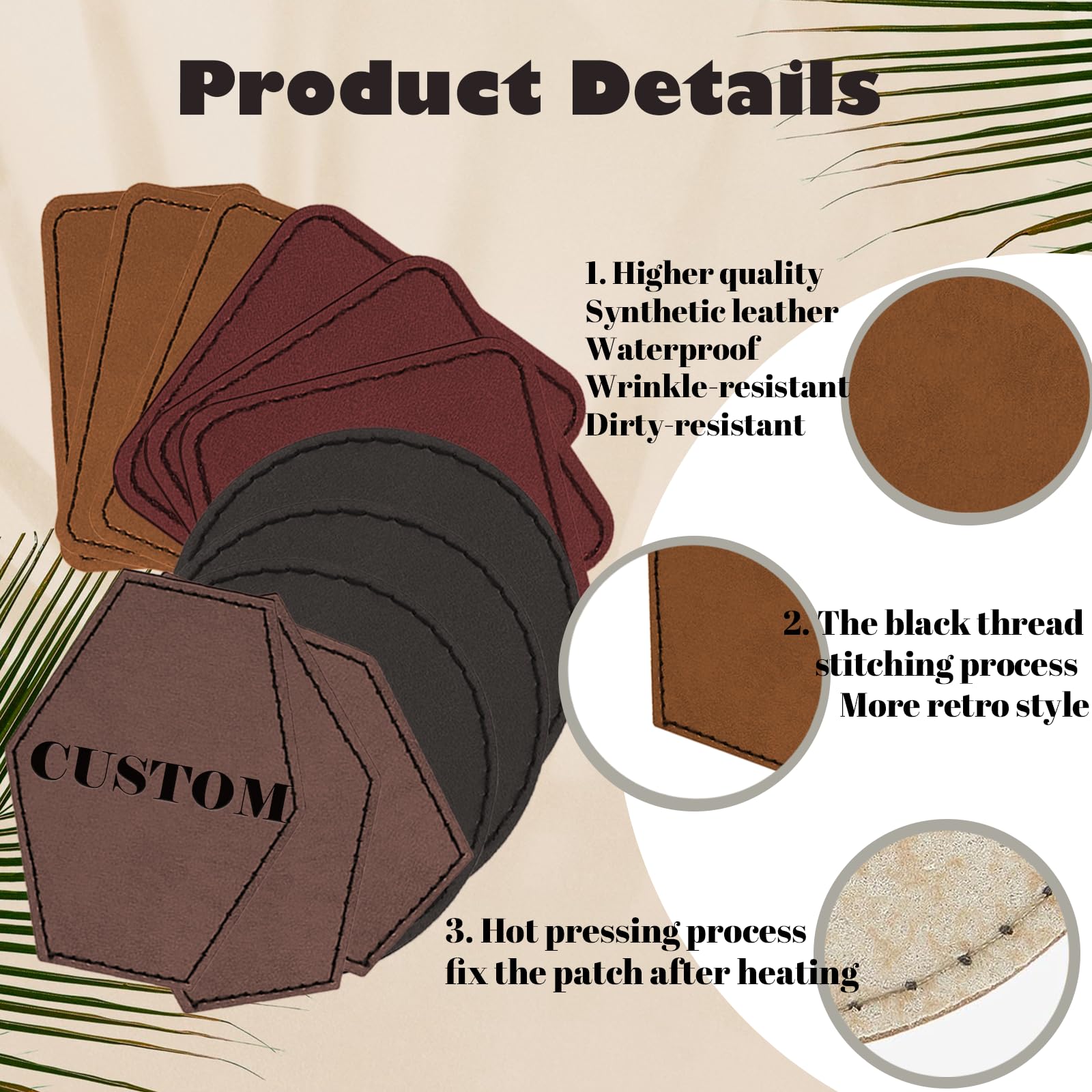 An application scenario or product detail of custom leather patches - Image 22