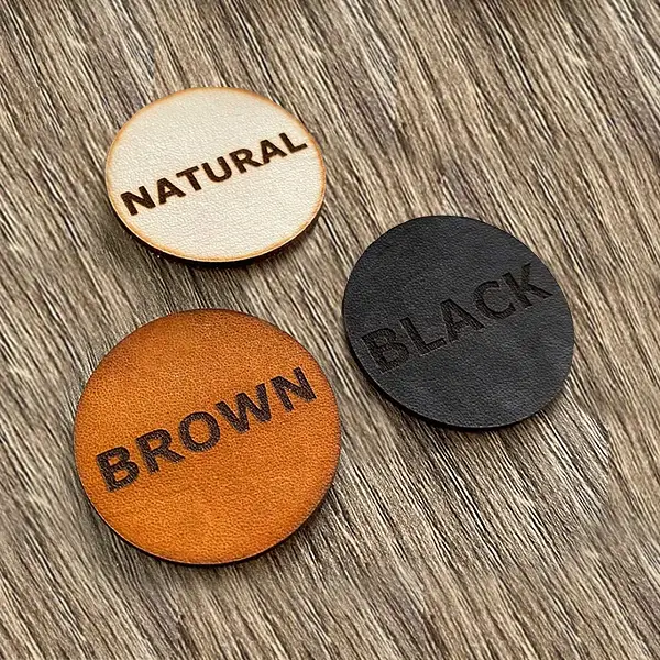 An application scenario or product detail of custom leather patches for jackets - Image 17