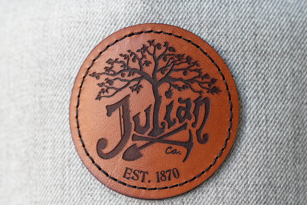 An application scenario or product detail of custom leather patches for jackets - Image 18