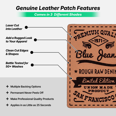 An application scenario or product detail of custom leather patches for jackets - Image 24