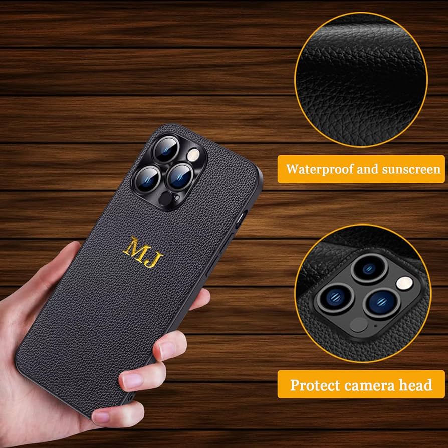 An application scenario or product detail of custom leather phone cases - Image 12