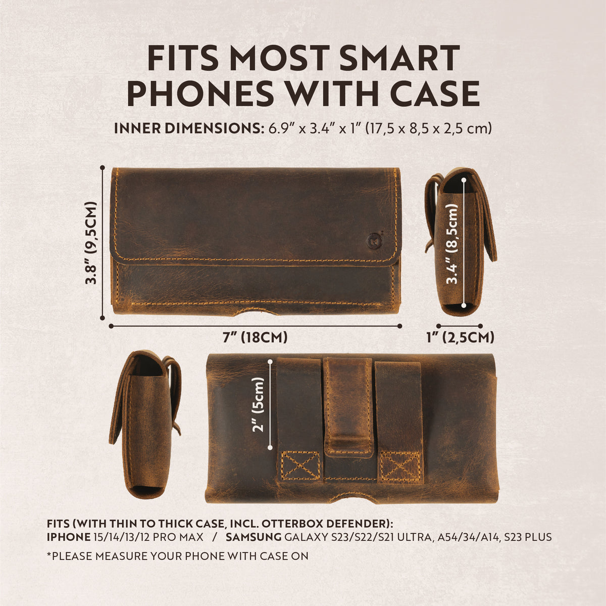 An application scenario or product detail of custom leather phone holster - Image 21