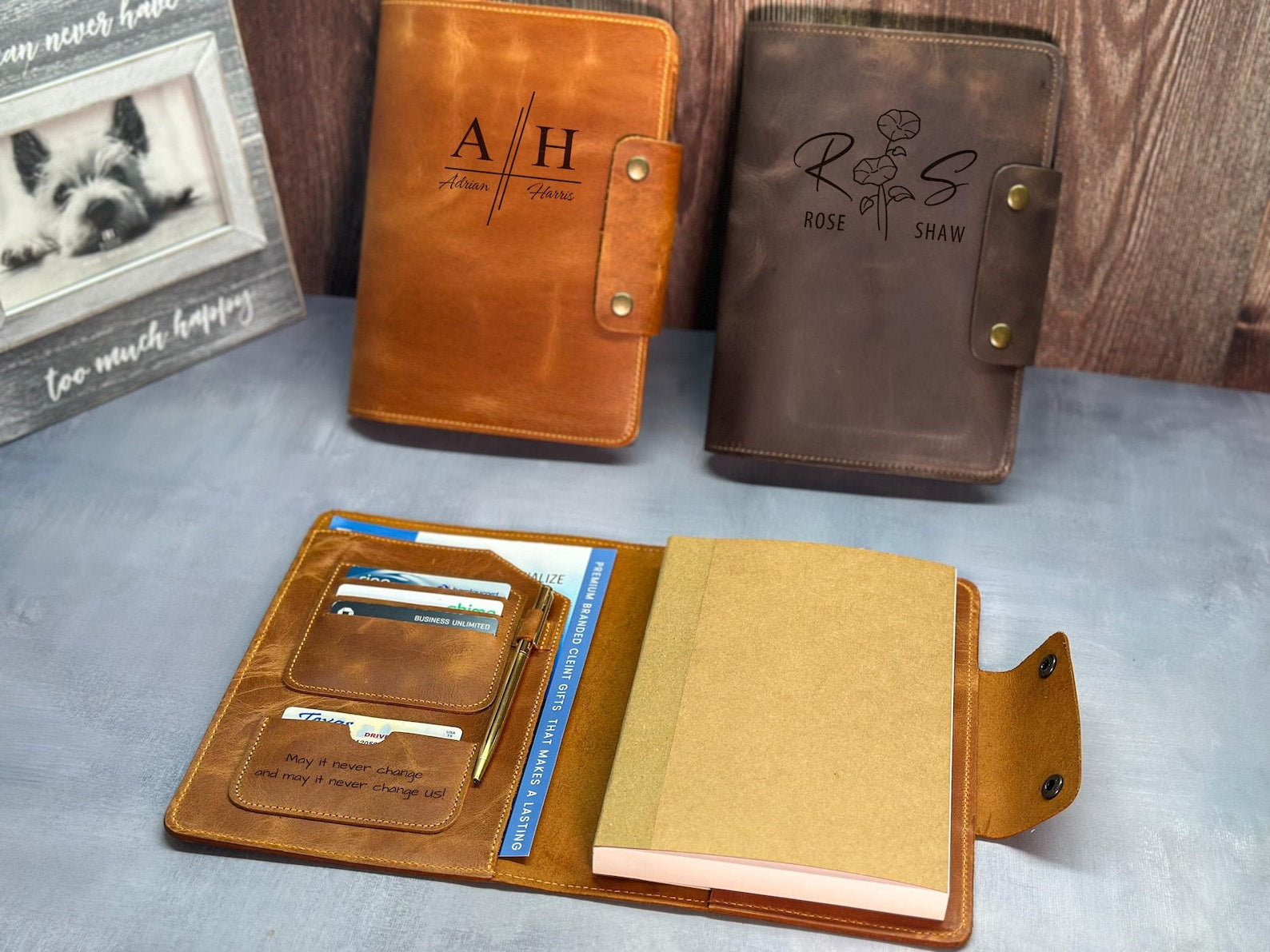 An application scenario or product detail of custom leather planner - Image 9