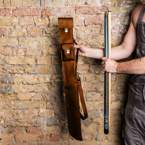 An application scenario or product detail of custom leather pool cue cases - Image 12