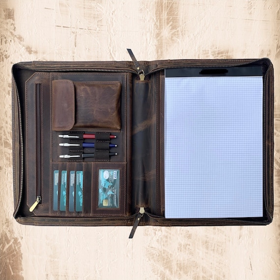 An application scenario or product detail of custom leather portfolio - Image 11
