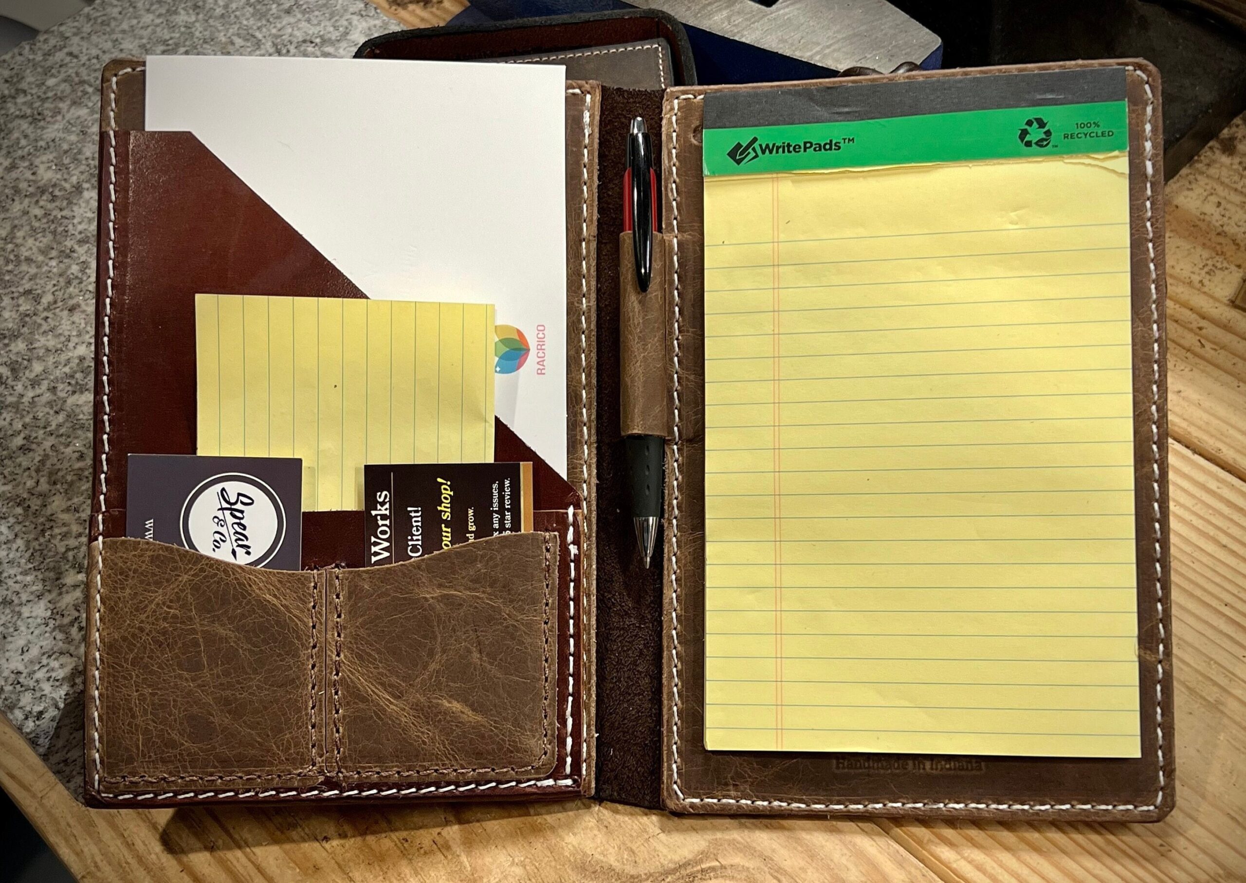 An application scenario or product detail of custom leather portfolio - Image 17