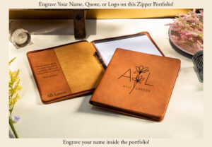 Featured image for the custom leather portfolio guide