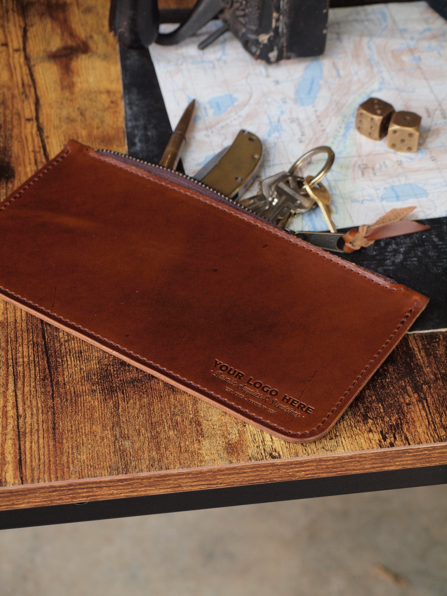 An application scenario or product detail of custom leather pouches - Image 10