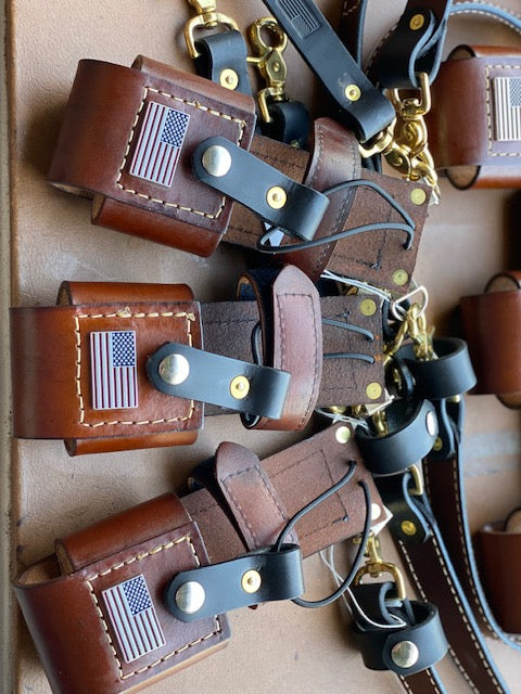 An application scenario or product detail of custom leather radio harness - Image 1