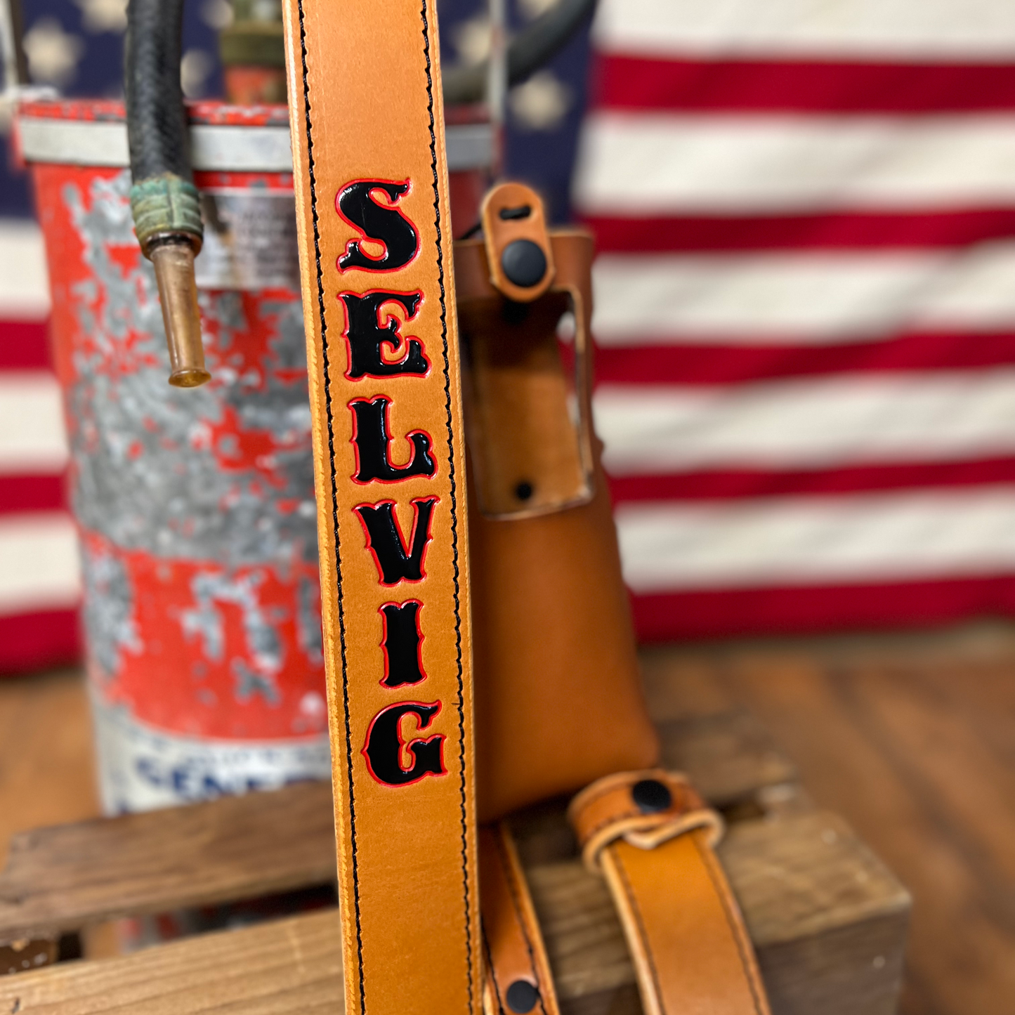 An application scenario or product detail of custom leather radio strap - Image 10