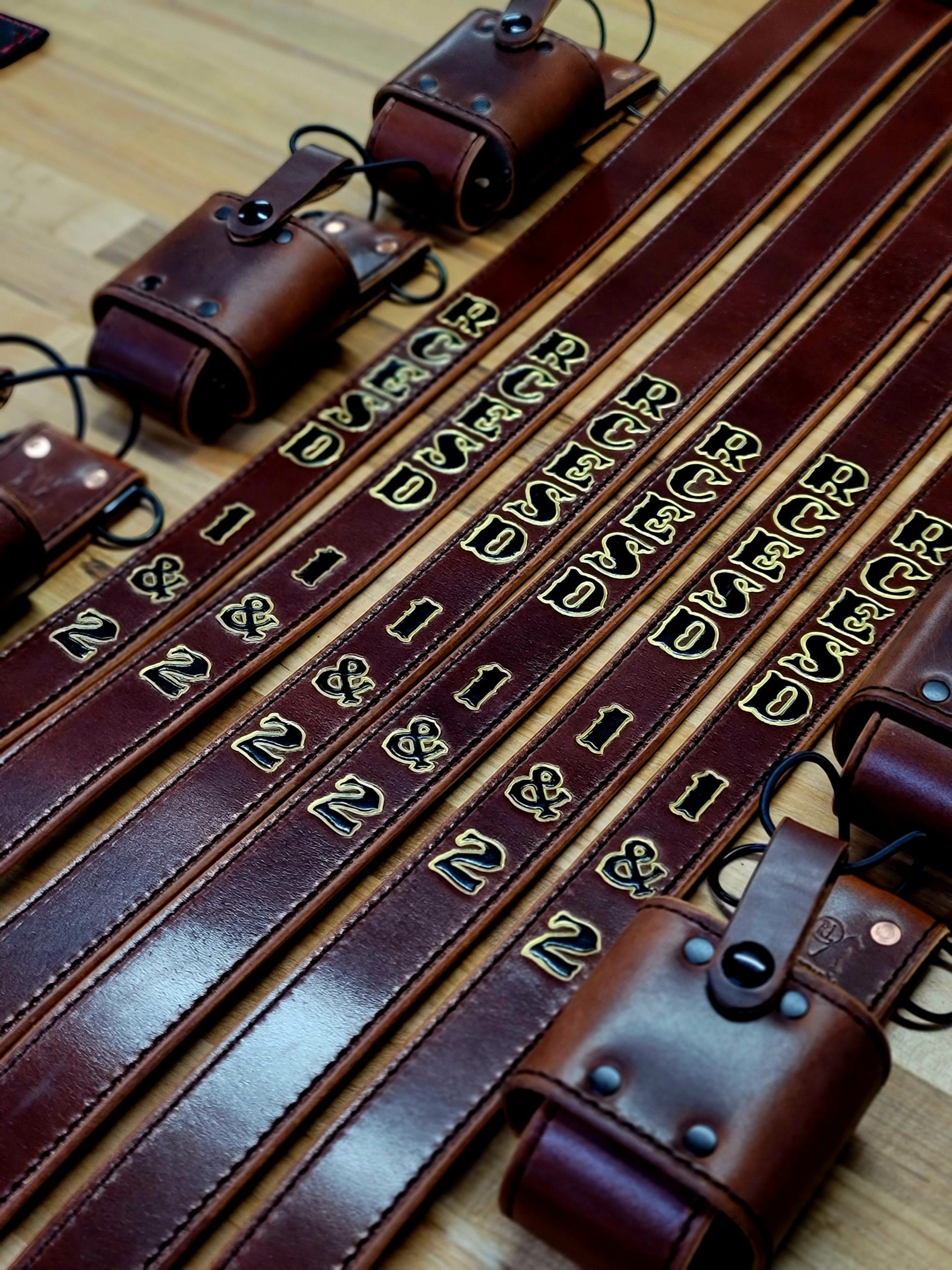 An application scenario or product detail of custom leather radio strap firefighter - Image 6