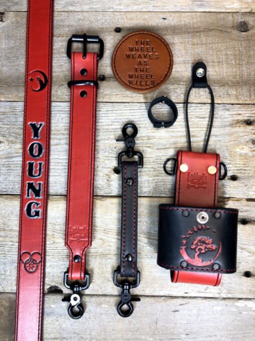 An application scenario or product detail of custom leather radio strap firefighter - Image 14