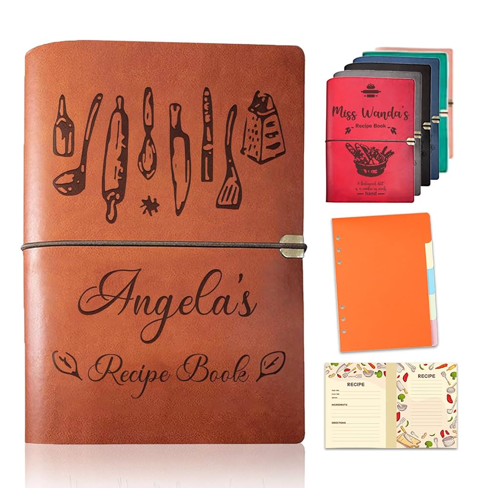 An application scenario or product detail of custom leather recipe book - Image 5