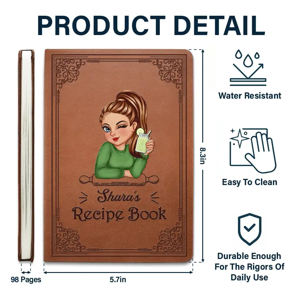 An application scenario or product detail of custom leather recipe book - Image 11