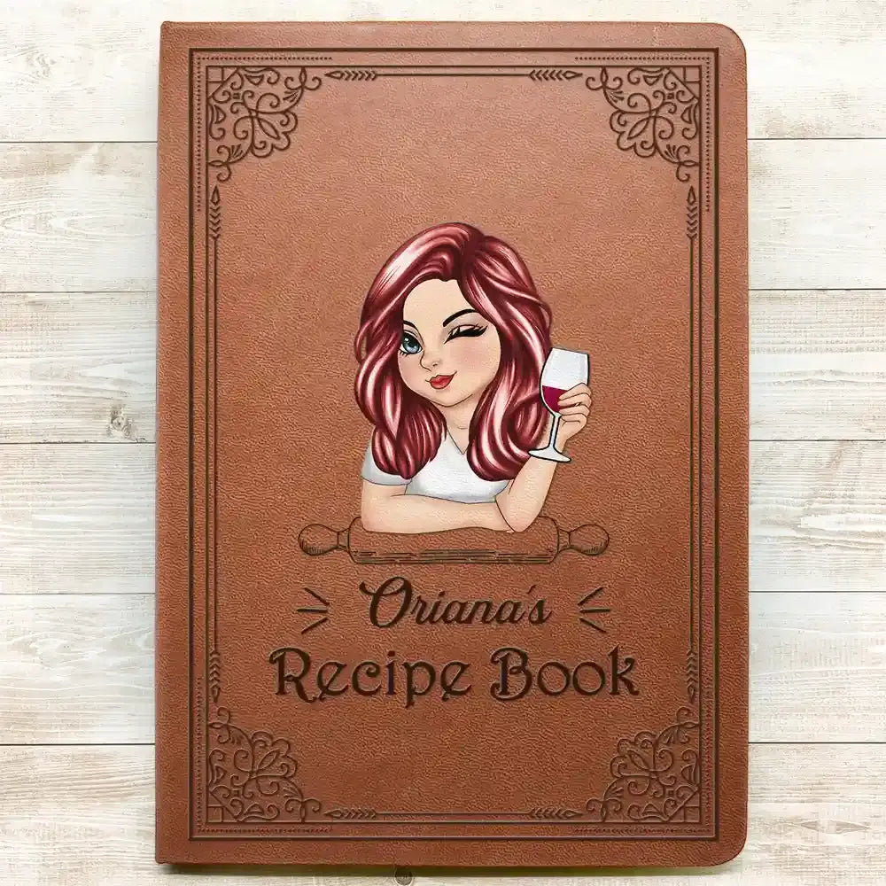 An application scenario or product detail of custom leather recipe book - Image 18
