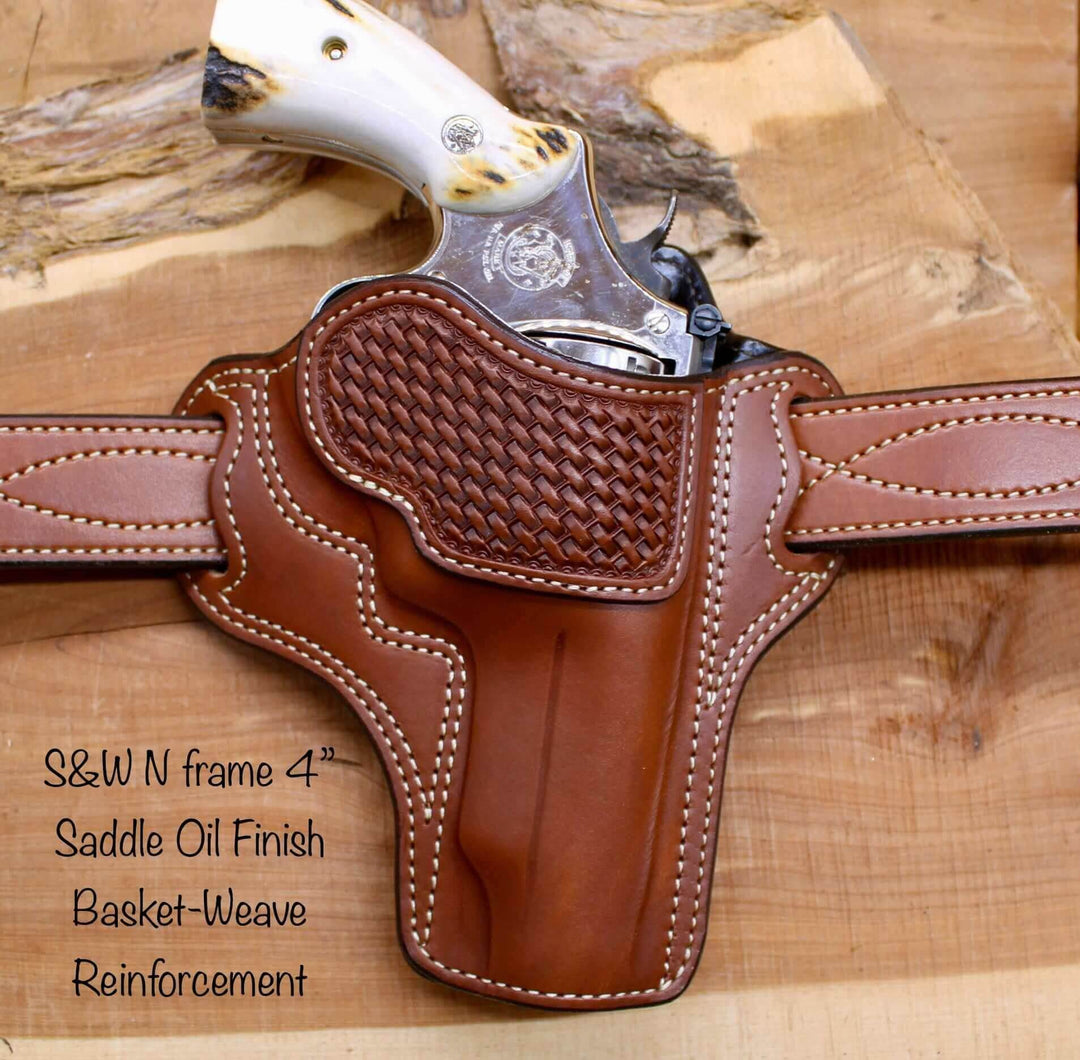 An application scenario or product detail of custom leather revolver holsters - Image 1