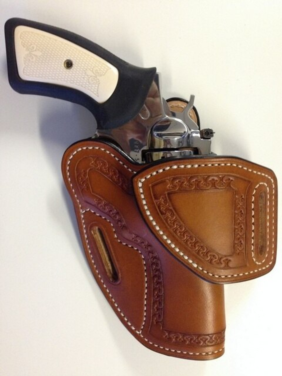 An application scenario or product detail of custom leather revolver holsters - Image 4