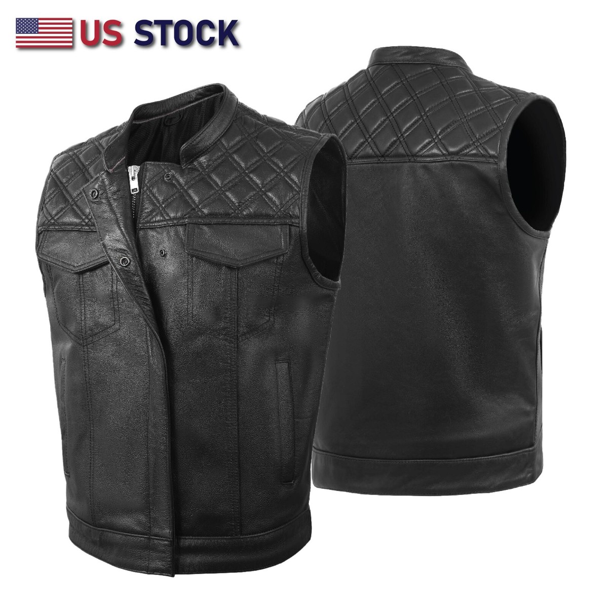 An application scenario or product detail of custom leather riding vest - Image 12