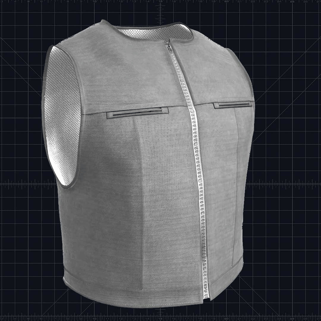 An application scenario or product detail of custom leather riding vest - Image 17