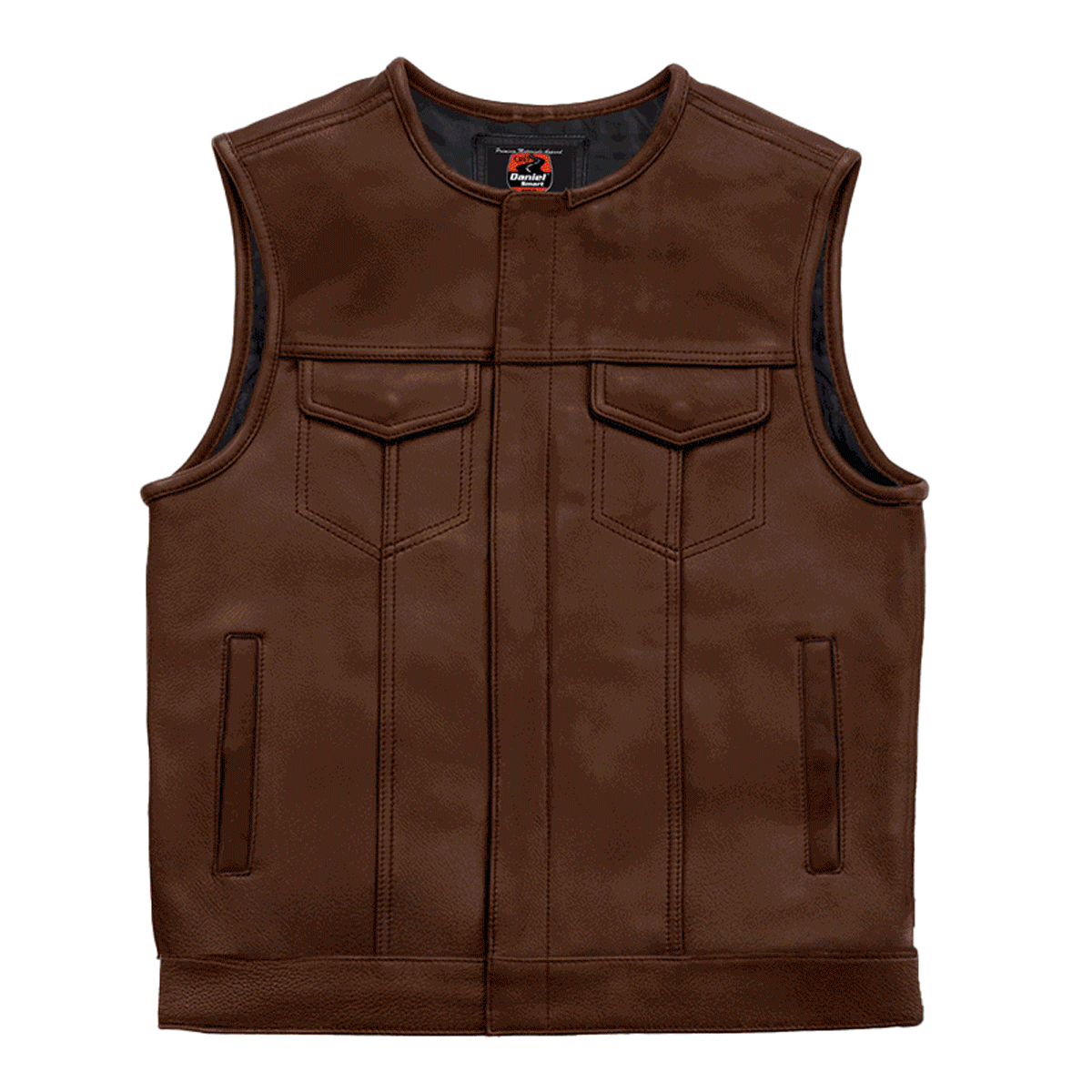 An application scenario or product detail of custom leather riding vest - Image 19