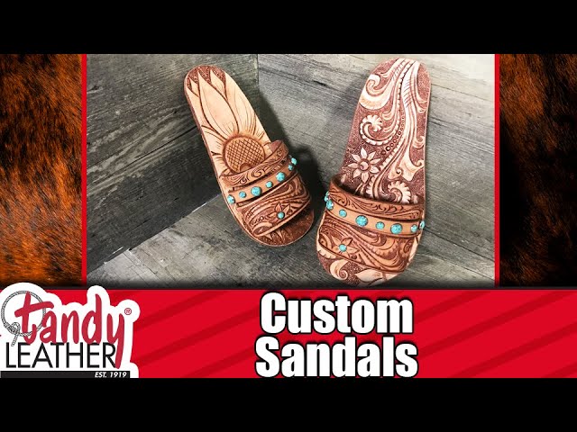 An application scenario or product detail of custom leather sandals - Image 17