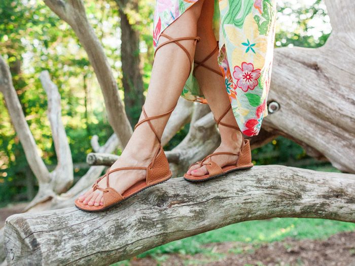 An application scenario or product detail of custom leather sandals - Image 19