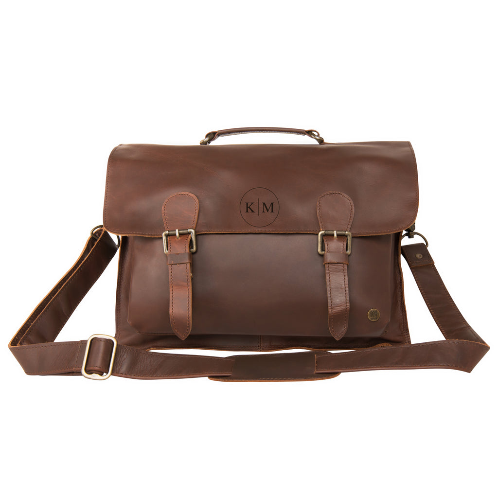 An application scenario or product detail of custom leather satchel - Image 4