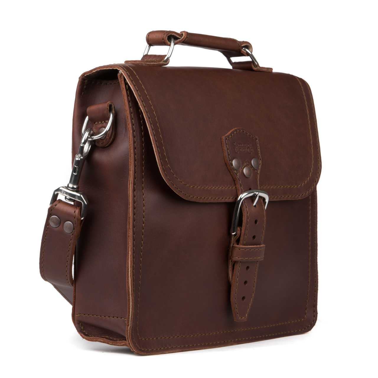 An application scenario or product detail of custom leather satchel - Image 18