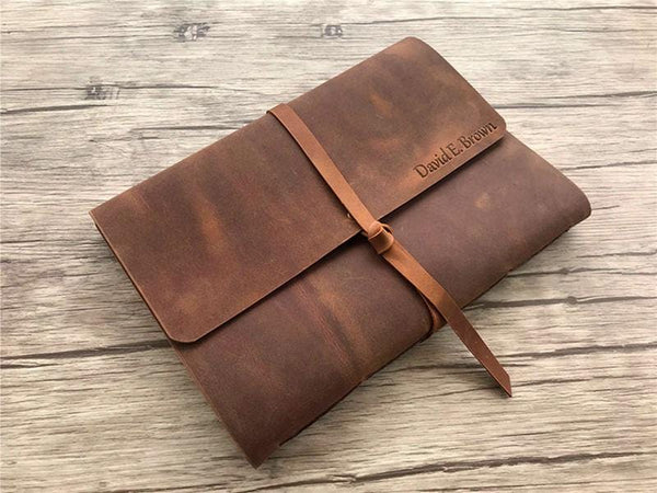 An application scenario or product detail of custom leather scrapbook - Image 1