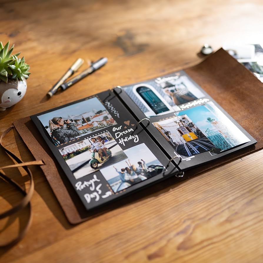 An application scenario or product detail of custom leather scrapbook - Image 12