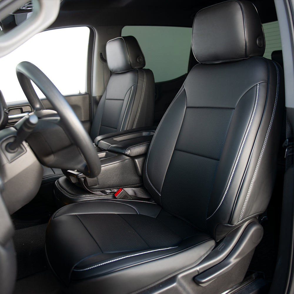 An application scenario or product detail of custom leather seat cover - Image 3
